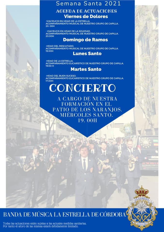 Programa de actos para la Semana Santa 2021