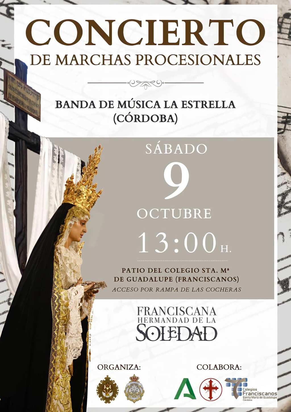 Concierto de Marchas Procesionales – Mª Stma. en su&nbsp;Soledad